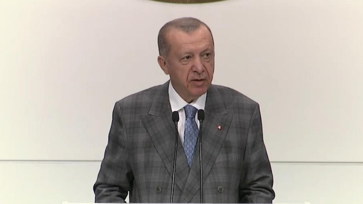 جۇمھۇر رەئىس ئەردوغان تۈركىيەنىڭ 20 يىلدا بىر ئەسىرلىك مۇساپىسىنى بېسىپ ئۆتكەنلىكىنى ئېيتتى