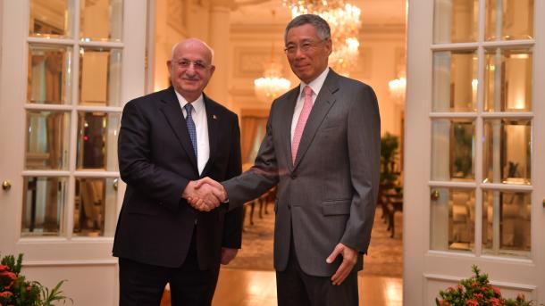 روز آخر دیدارهای رئیس مجلس ملی کبیر ترکیه در سنگاپور