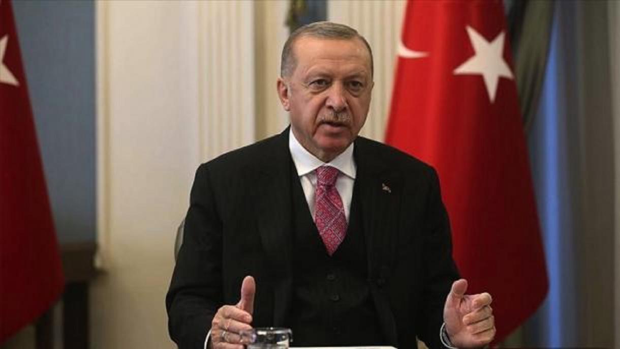 جمهور باشقانی اردوغان تورکیه-امریکا موناسیبت‌لریندن دانیشیب