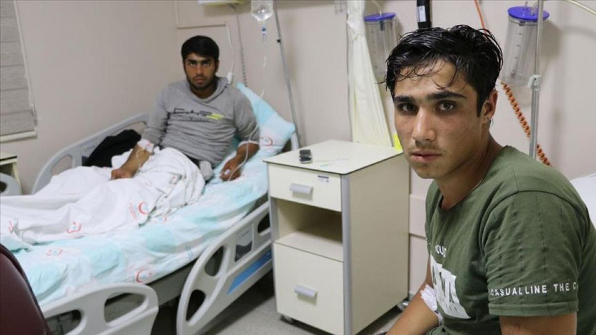 受伤的22名非法移民被土耳其医院接收治疗