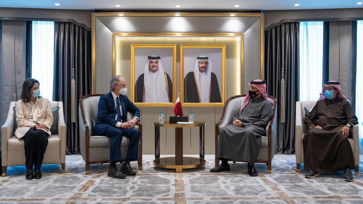جزئیات دیدار وزیر امور خارجه قطر و گیر پدرسن
