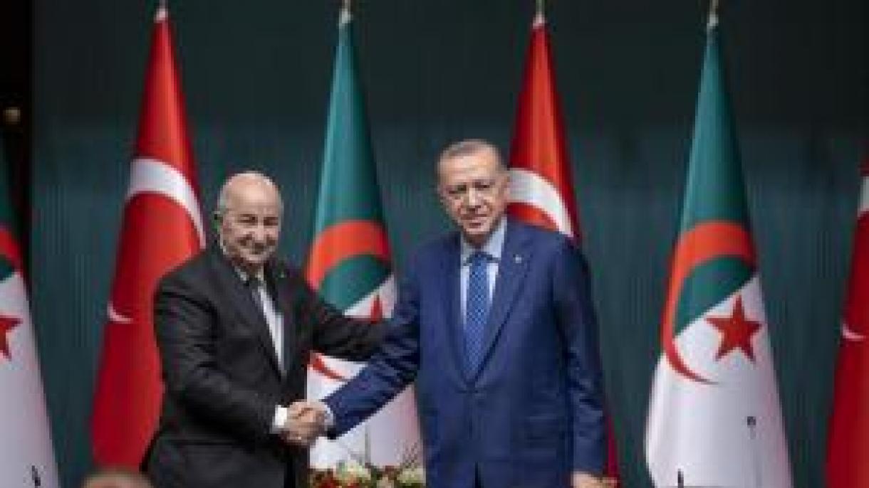 埃尔多安总统与阿尔及利亚总统举行会晤