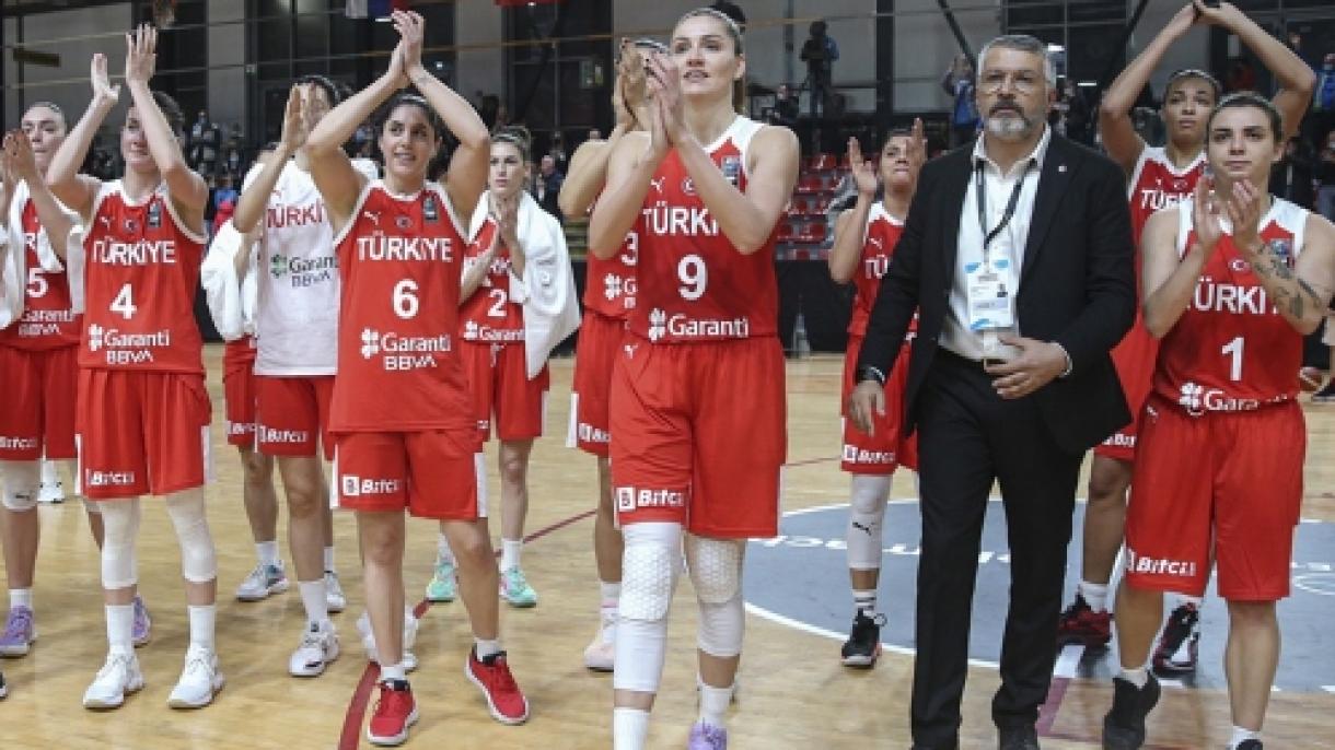 Türk Zenan Milli Ýygyndy Basketbol Komandasy Sloweniýany Utdy