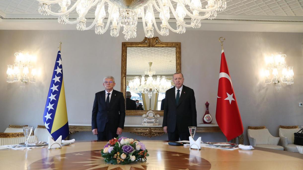 دیدار اردوغان با رئیس شورای ریاست جمهوری بوسنی‌هرزگوین