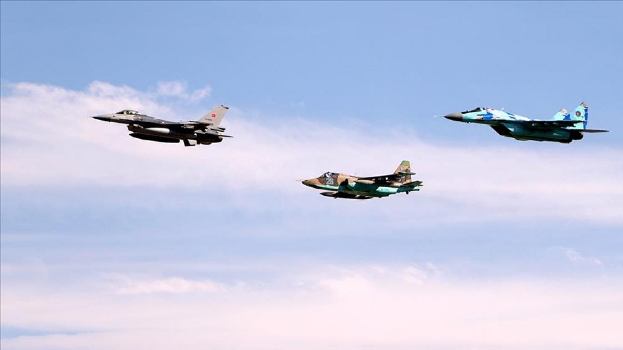 رزمایش هوایی مشترک ترکیه و جمهوری آذربایجان به پایان رسید