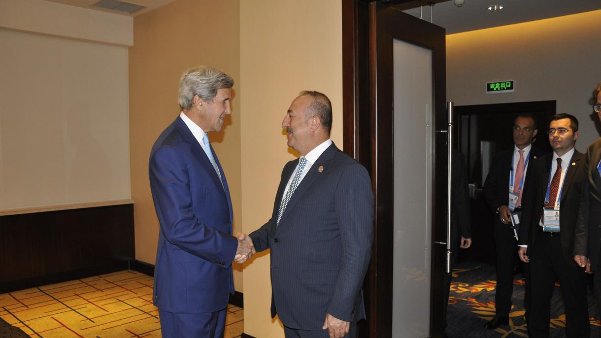 وزیر امور خارجه ترکیه با همتای امریکائی خود ملاقات نمود
