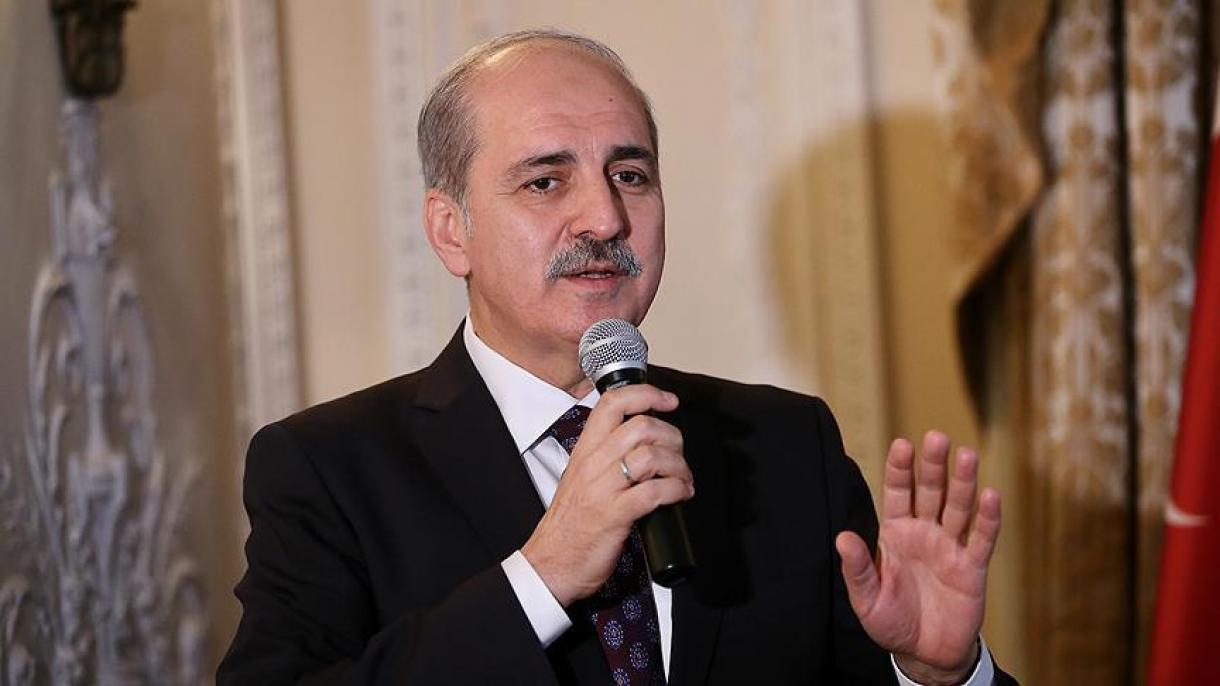 Numan Kurtulmuş Londonda mәtbuat konfransı keçirib