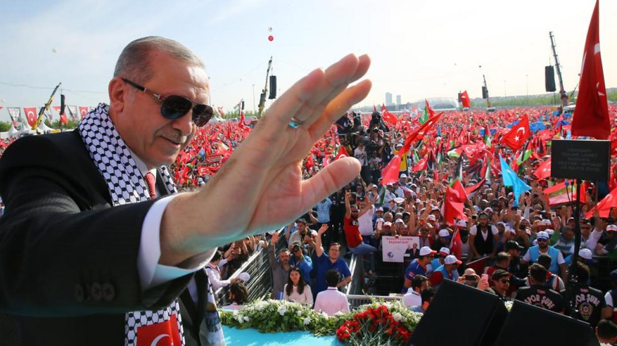 Prezident Erdog'an falastinliklarga minnatdorchilik bildirdi