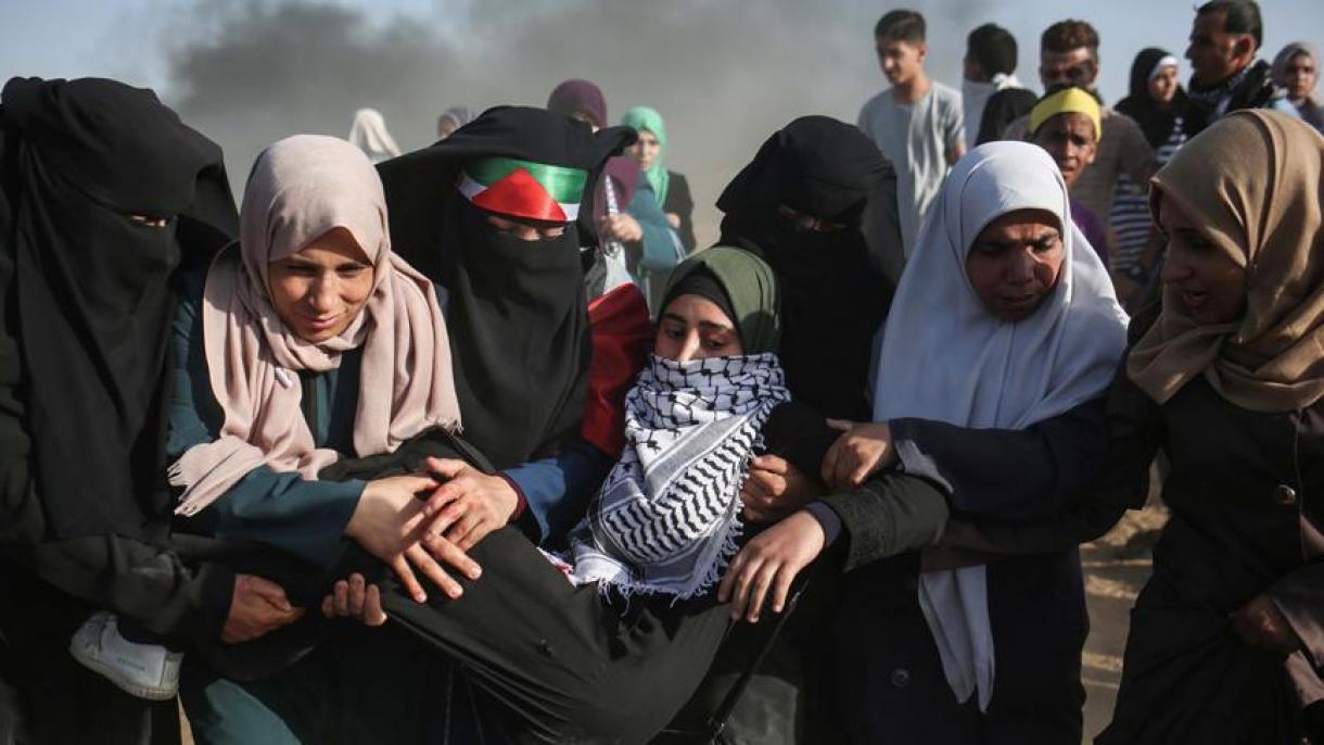 Palesztin tüntetőkre támadtak az izraeli katonák