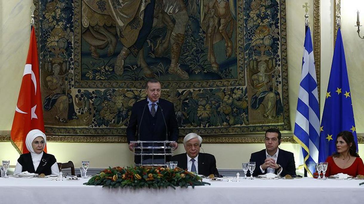 Yunonistonda Turkiya prezidenti Rajap Tayyip Erdo’g’an sharafiga ziyofat berildi