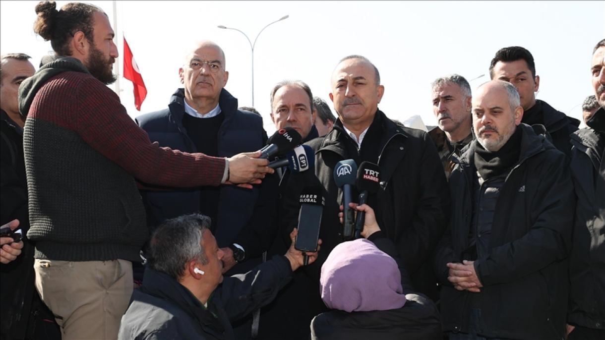 “Humanitar yardım üçün Suriya ilə sərhəd qapılarımız açıqdır”, M.Çavuşoğlu