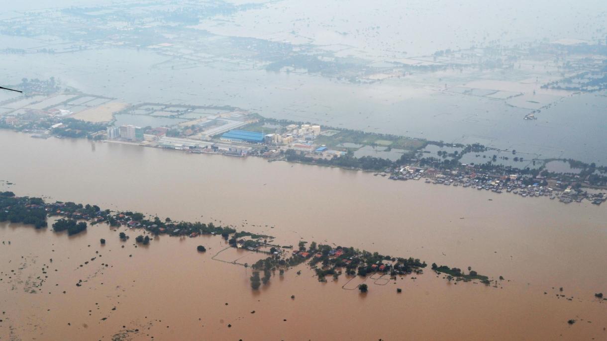 洪水肆虐柬埔寨 6死 5千人背井离乡