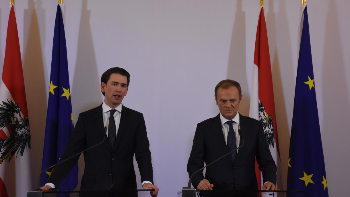欧盟理事会主席与奥地利总理在维也纳举行会晤