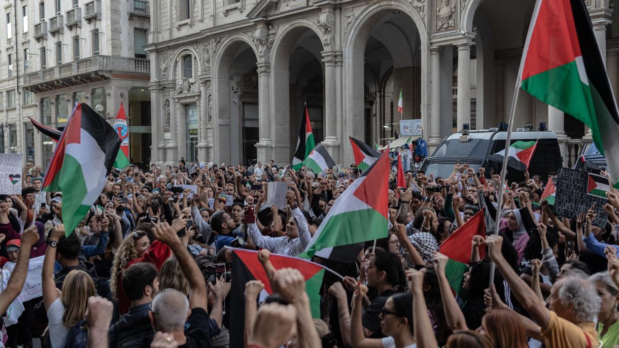 تظاهرات در کشورهای مختلف جهان در حمایت از فلسطین