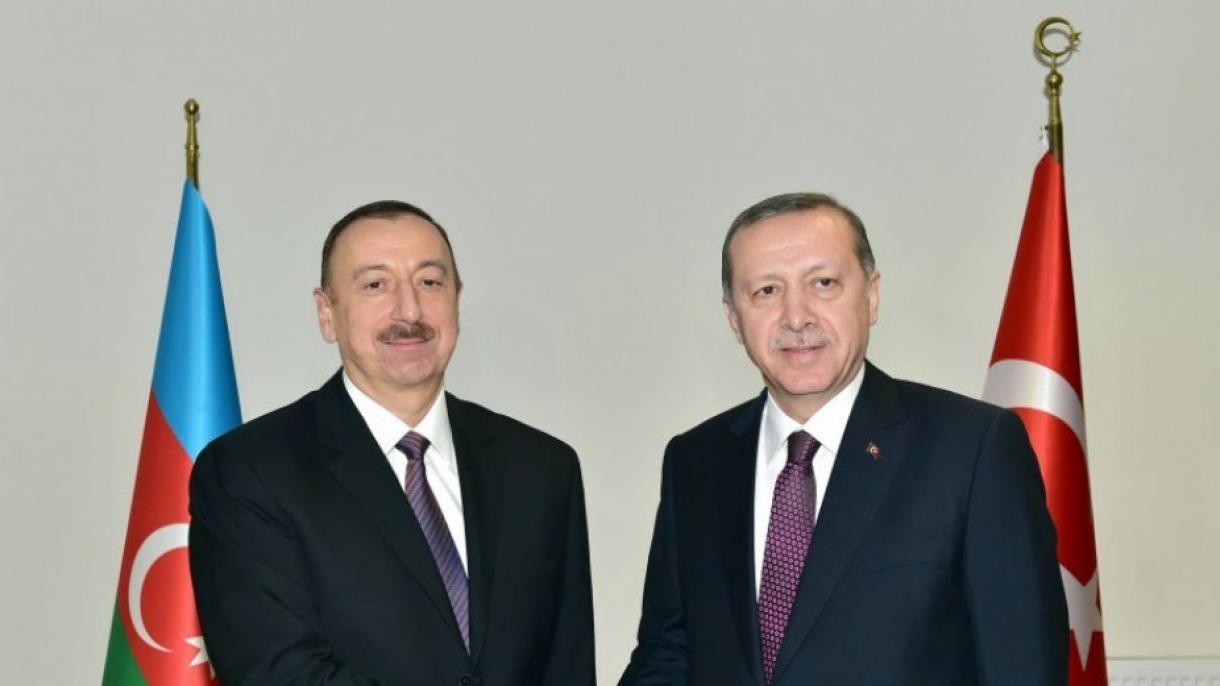پیام تبریک اردوغان به علی اوف به مناسبت یکصد و یکمین سالگرد تاسیس آذربایجان