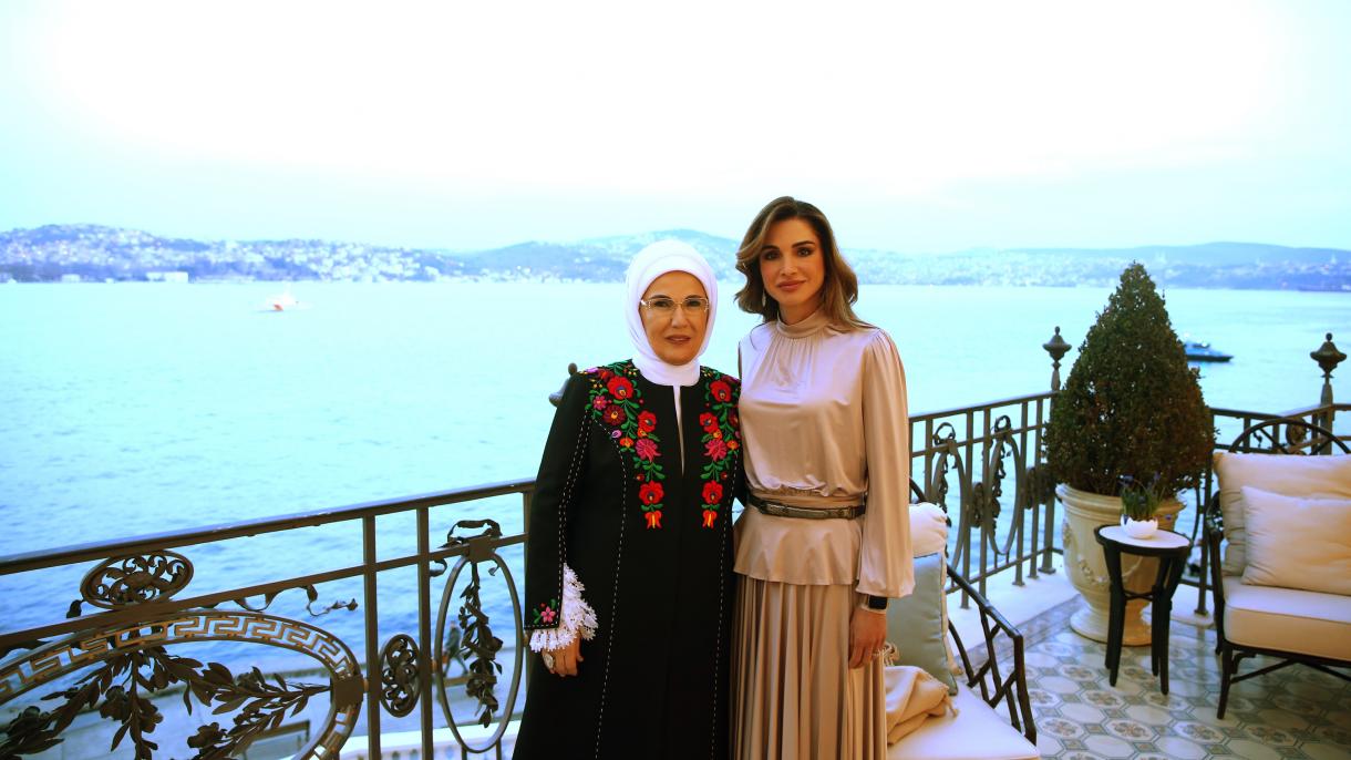 Emina Erdo’g’an qirolicha Rania Al Abdulloh bilan Istanbulda...
