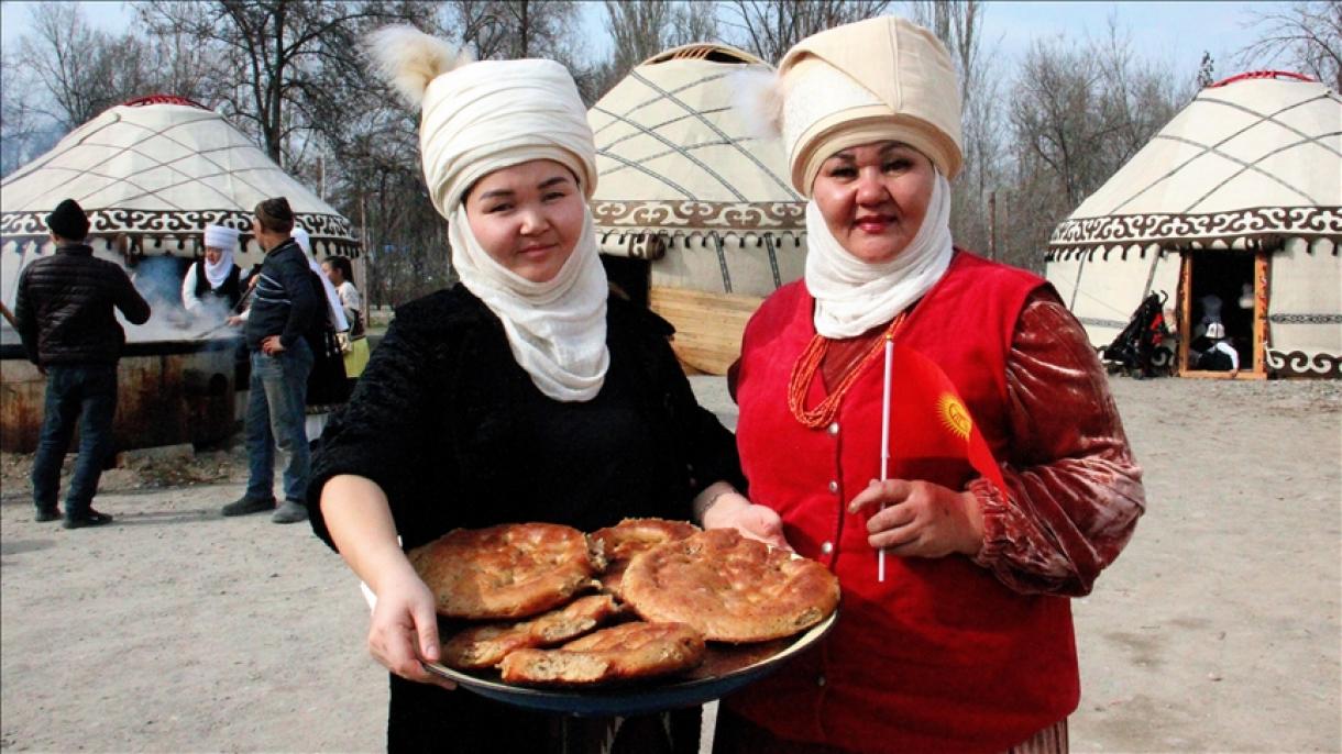 قازان نان؛ زینت‌بخش سفره‌های نوروزی در قرقیزستانی
