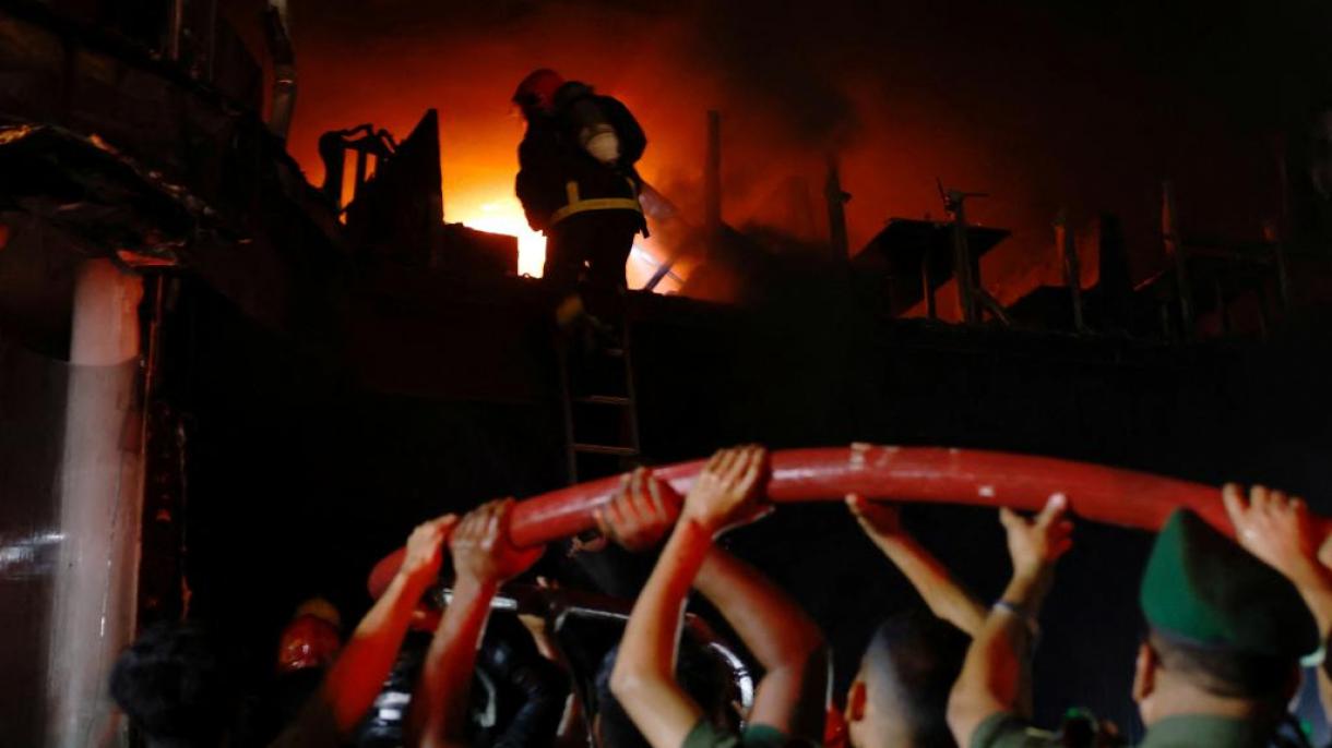 آتش‌‍سوزی در داکا پایتخت بنگلادش ده‌ها کشته برجای گذاشت