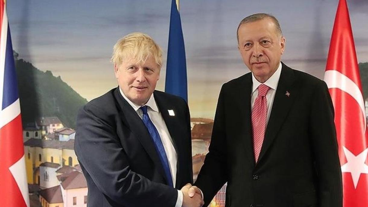 ترک صدر کی برطانوی وزیر اعظم بورس جانسن سے اہم بات چیت