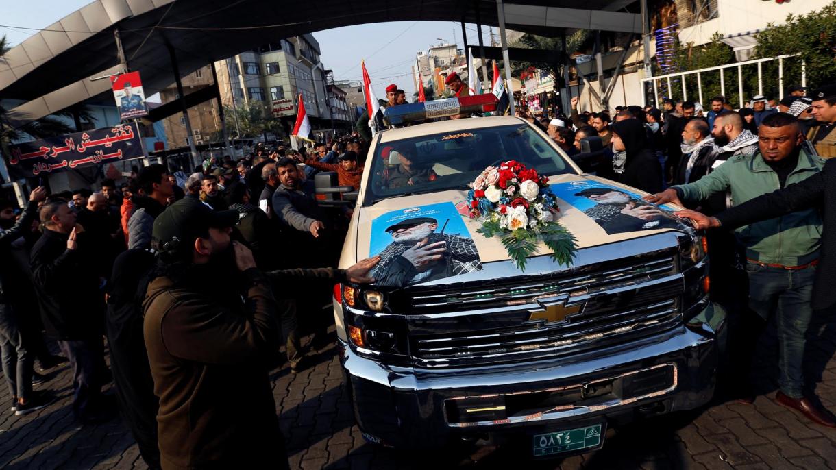 伊拉克为伊朗将军苏莱曼尼举行葬礼仪式