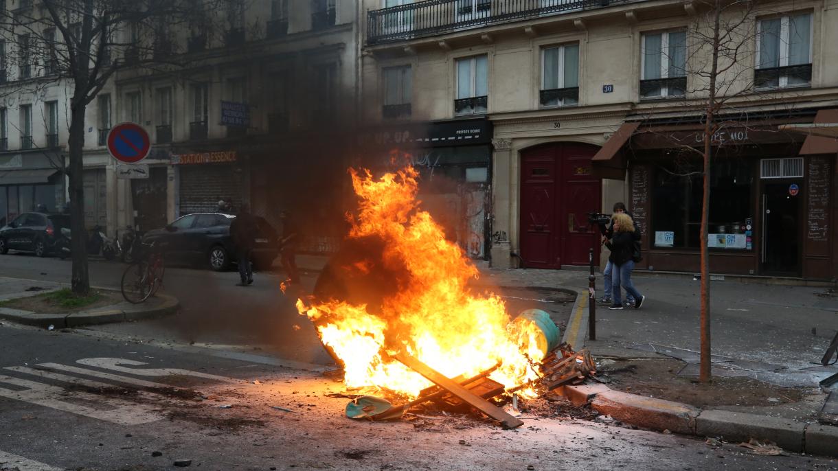 Acțiunile susținătorilor PKK în Franța