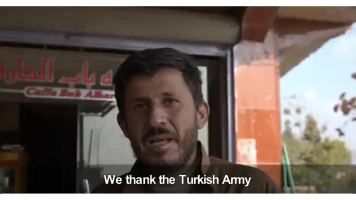 تشکر اصناف راس العین از ارتش ترکیه