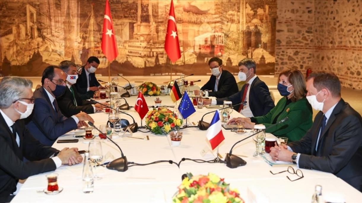 دیدار ابراهیم کالین با مشاورین ارشد سیاست خارجی رهبران اروپایی در استانبول