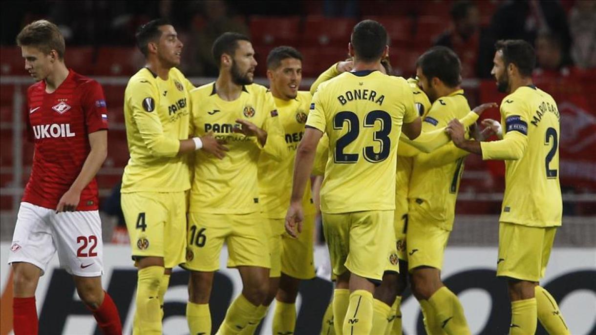 Villarreal empató con el Spartak de Moscú en Liga Europea de la UEFA