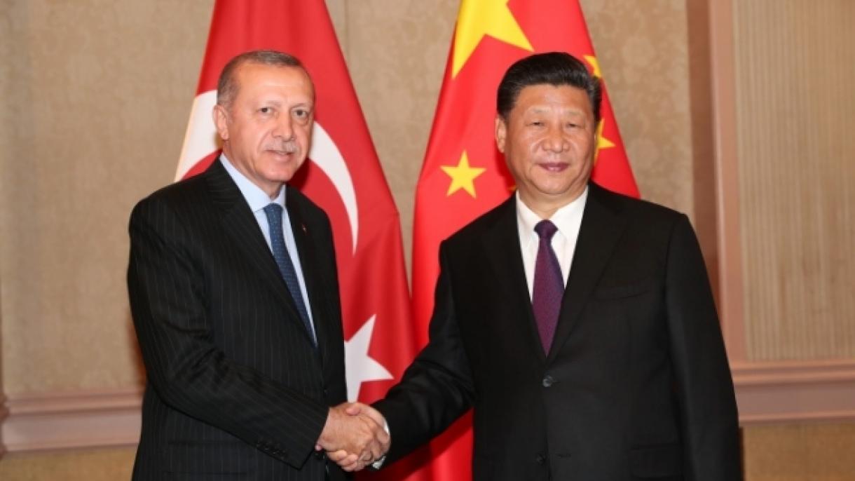 Prezident Rajab Tayyib Erdo’g’an, Xitoy  Prezidenti Shi Jinping bilan uchrashdi.