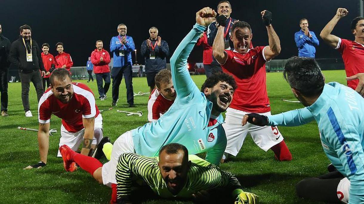 راهیابی تیم ملی فوتبال قطع عضو ترکیه به فینال قهرمانی اروپا