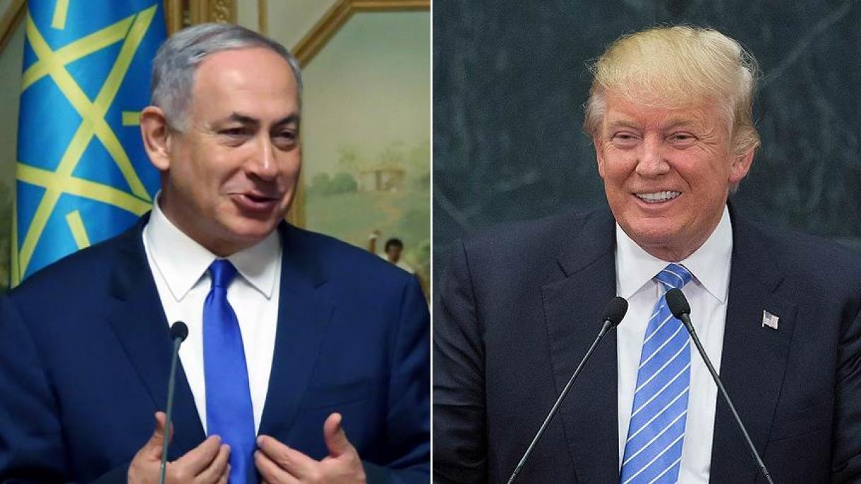 اسرائیل باش وزیری نتانیاهو بیلن امریکا دولت باشلیغی دونالد ترامپ اوچره شه دی
