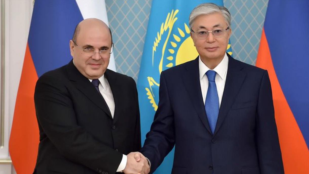 Qazaxıstan prezidenti  Rusiya baş naziri ilә görüşüb