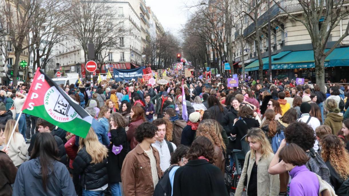 Manifestazioni in occasione della Festa della Donna in Italia, Francia, Belgio