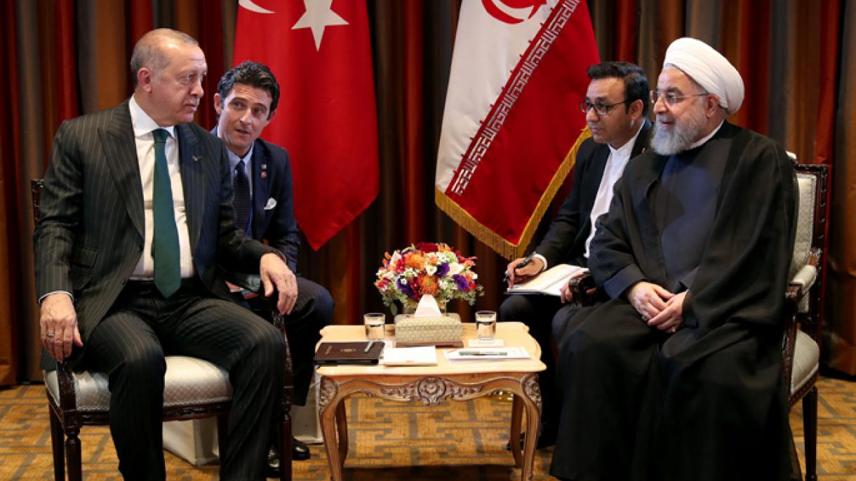 رئیس جمهور اردوغان با همتای ایرانی خود ملاقات کرد