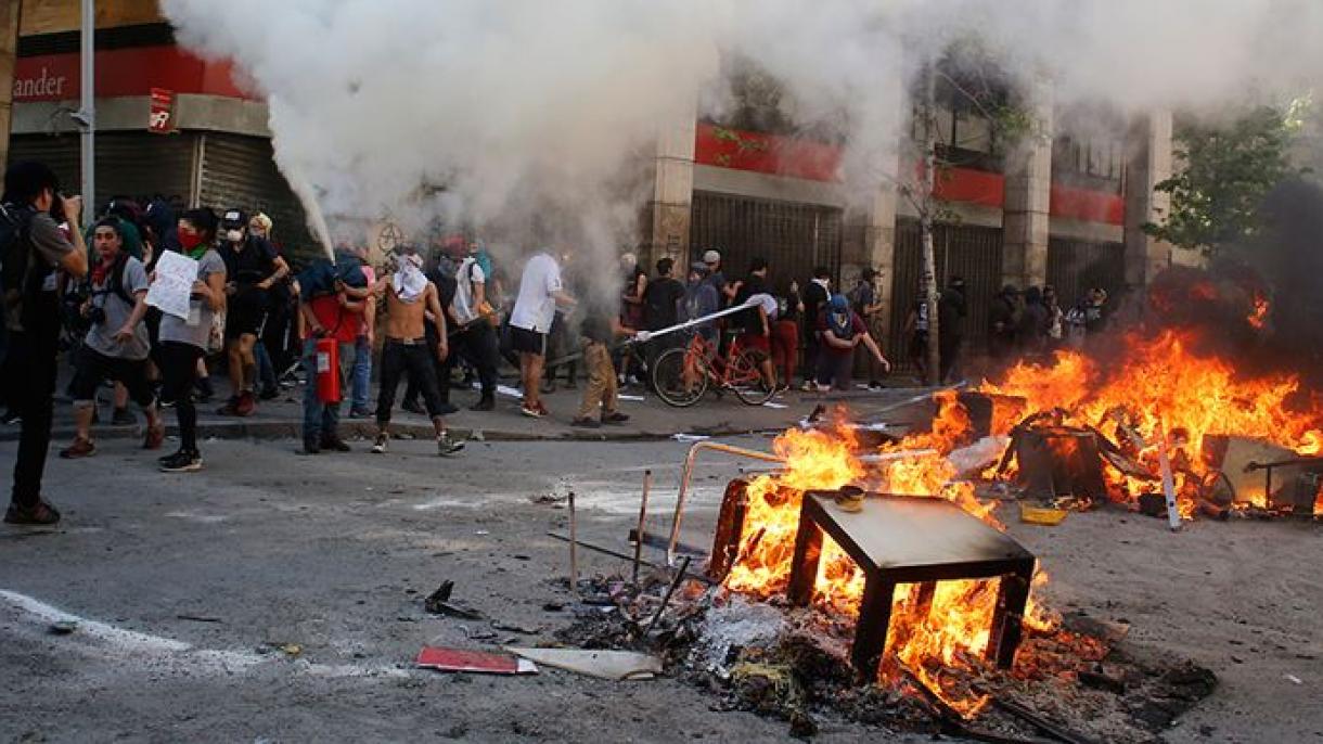 智利抗议示威活动死亡人数升至15人
