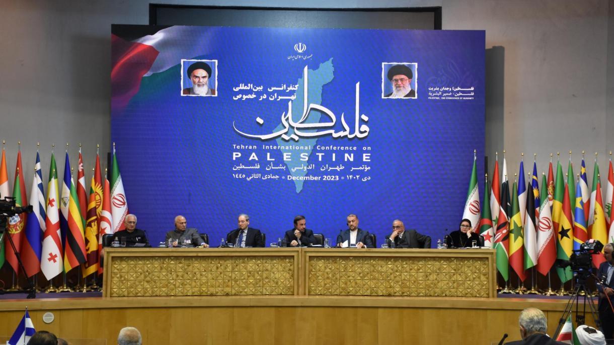حضور معاون وزیر خارجه و رهبران احزاب مختلف ترکیه در کنفرانس بین‌المللی فلسطین در تهران