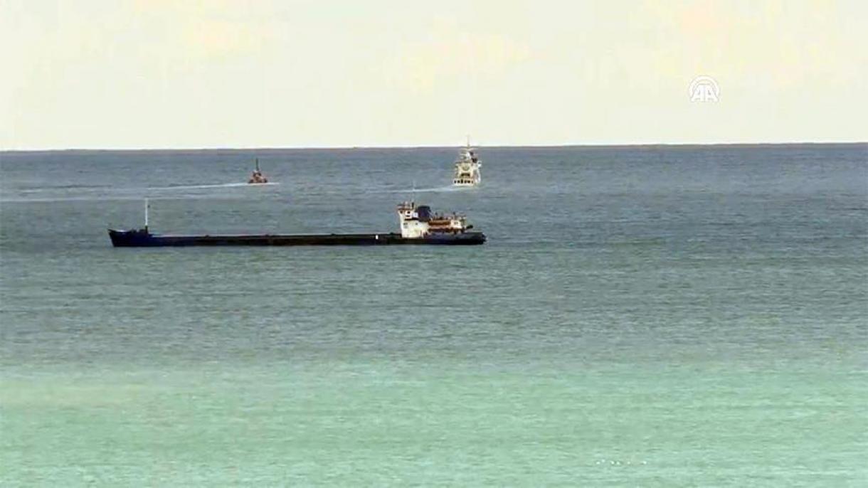 یک کشتی حامل پرچم پاناما در سواحل سامسون غرق شد
