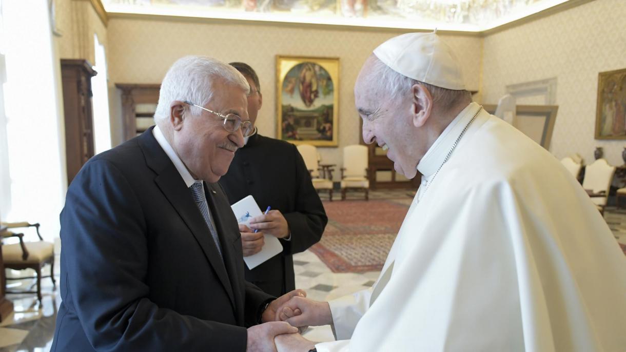 Katolikleriň Ruhany Lideri Papa, Palestinanyň Prezidenti Mahmud Abbas Bilen Duşuşdy