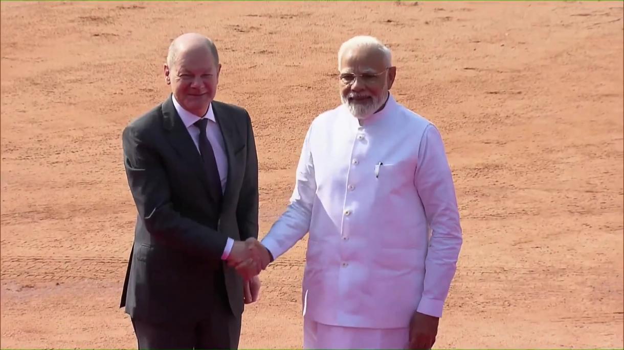 امضای سند چشم‌انداز مشترک میان هند و آلمان