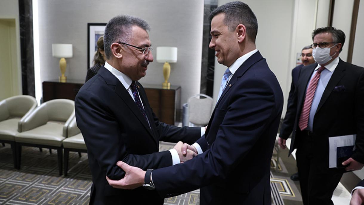 Вицепрезидентът Октай се срещна с румънския министър Сорин Михай Гриндяну