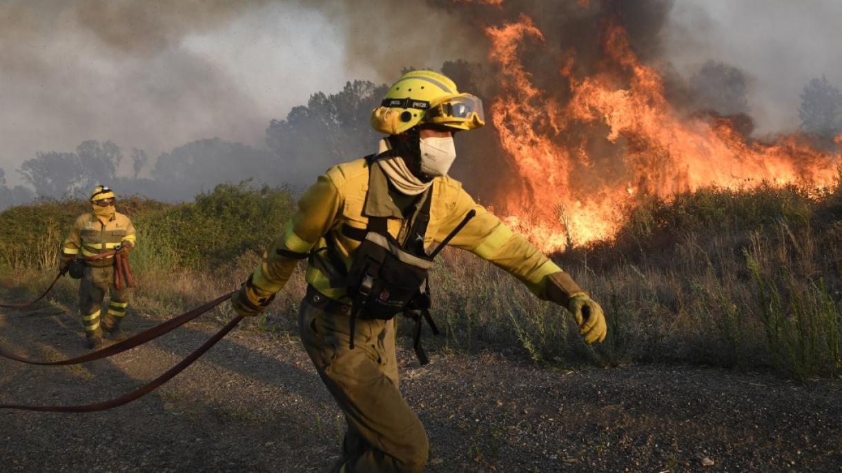 España, Italia, los EEUU y Francia luchan contra los incendios forestales