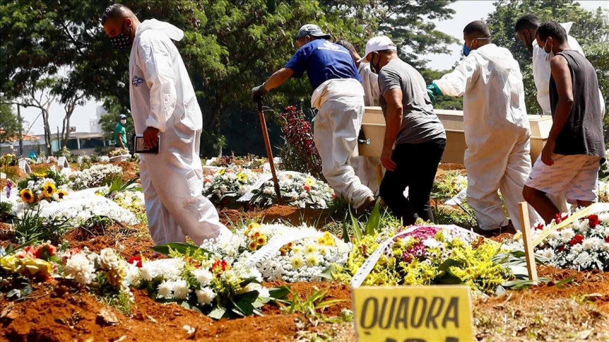 Brasil regista pela primeira vez uma média de mais de 3 000 mortes diárias na última semana