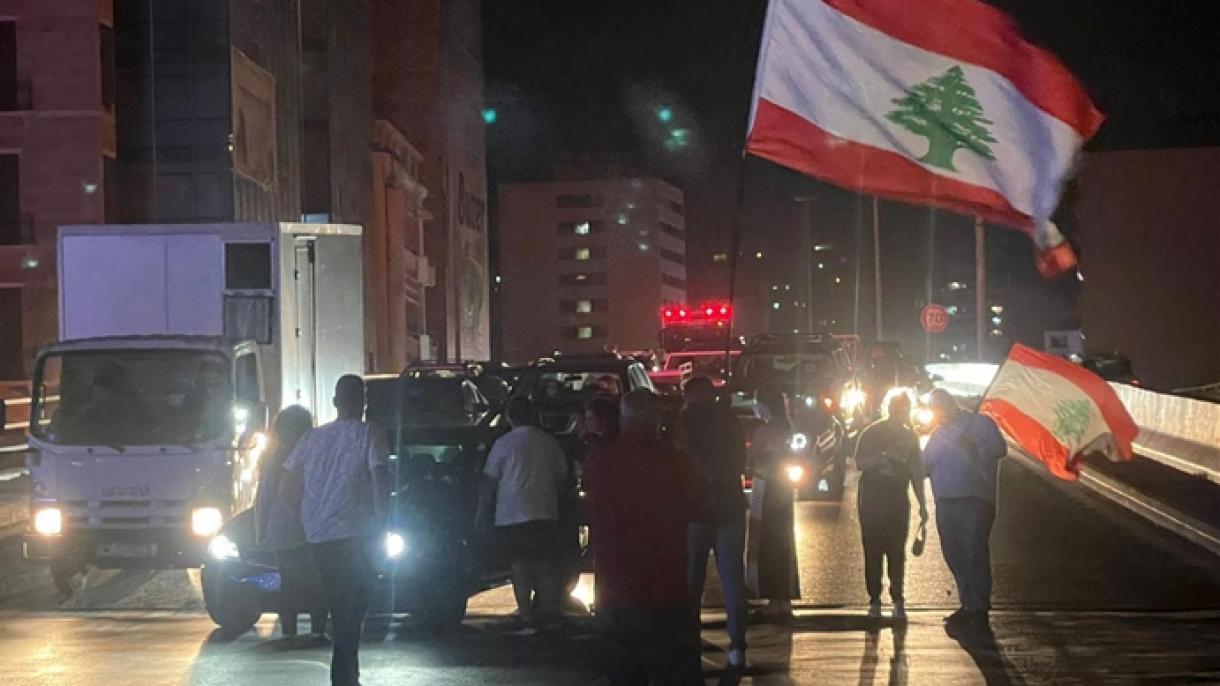 黎巴嫩民众举行反政府示威