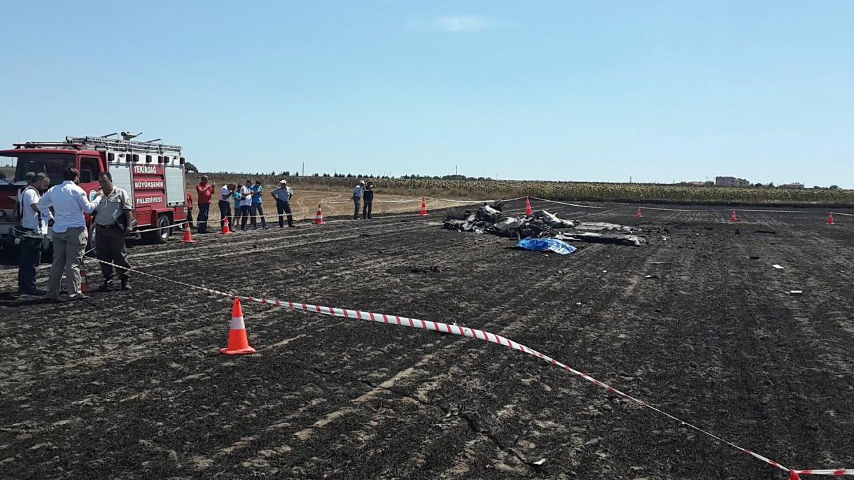 Tekirdag, cade aereo, 2 morti