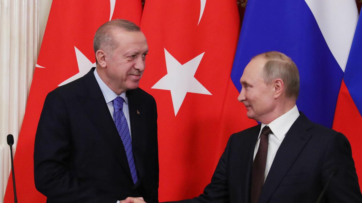 پوتین برای اردوغان و همسرش آرزوی صحتمندی  کرد