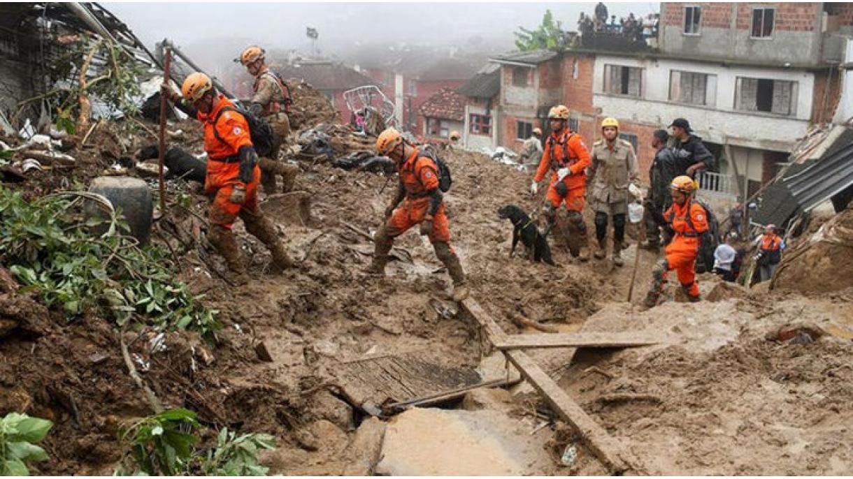 Braziliyada leysan yağışlar nəticəsində ölənlərin sayı