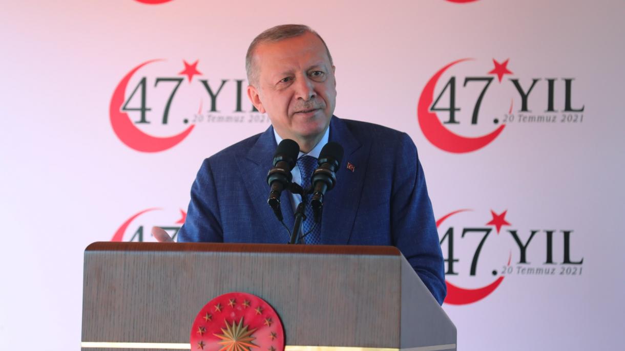 Erdogan: “El 20 de julio es el día que acaba la crueldad y que llevó la paz a Chipre”