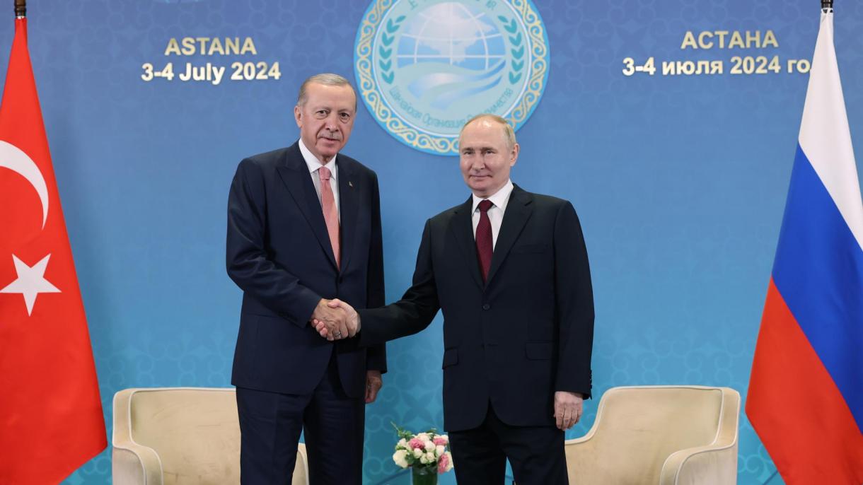 Erdogan Astanada Putin Bilen Duşuşdy