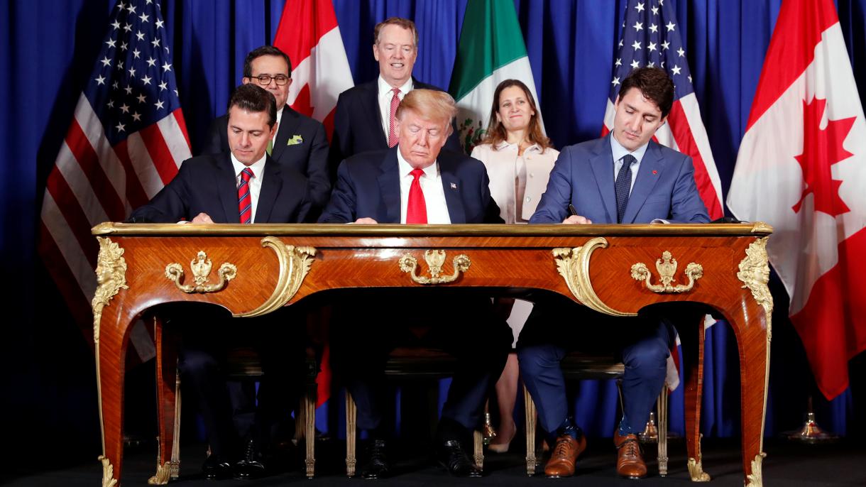 Peña Nieto, Trump e Trudeau assinam novo tratado comercial norte-americano