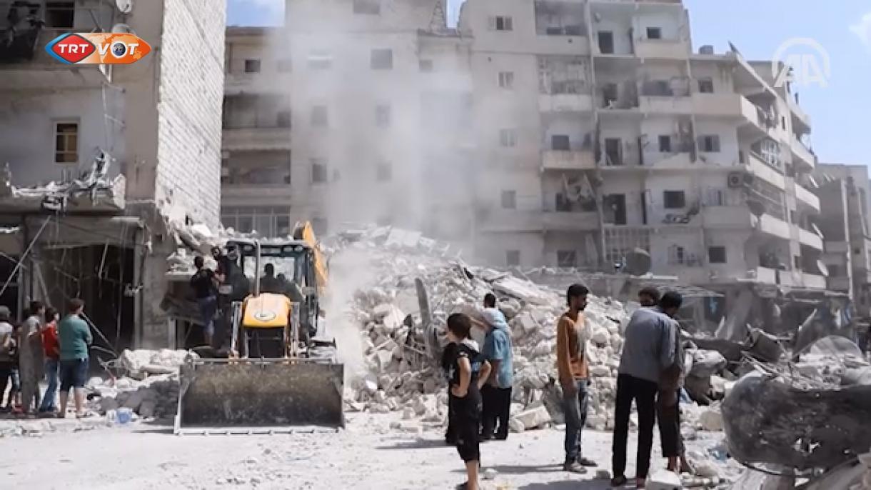 اسد رژیمی حلب‌ده سیویل‌لری ووردو:11 اؤلو 30 یارا‌لی